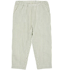 Copenhagen Colors Bukser - Green W. Cream Stripe