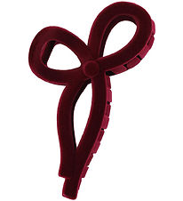 By Stær Hårklemme - Merina Velour - 13 cm - Stor - Bordeaux