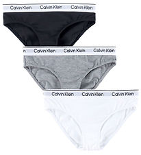 Calvin Klein Trusser - 3-pak - Hvid/Sort/Gråmeleret