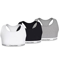 Calvin Klein Toppe - 3-pak - Hvid/Sort/Gråmeleret