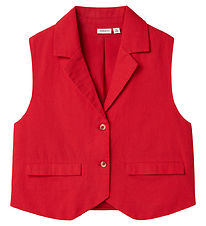 Name It Vest - NkfFalinnen - Kort - Chinese Red