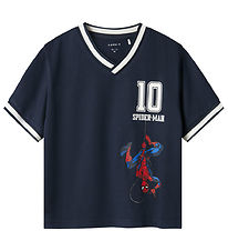Name it T-shirt - NmmMatz Spider - Navy Blazer