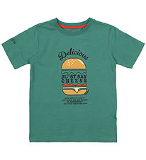 The New T-shirt - TnNoble - Bottle Green m. Print