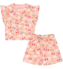 Konges Sløjd Shortssæt - Shorts/T-shirt - Lin - Rainbow Bow