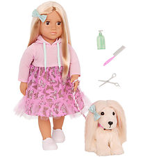Our Generation Dukke - 46 cm - Hattie m. Hund