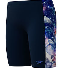 Speedo Badebukser - Digital Panel Jammer - Navy m. Hajer