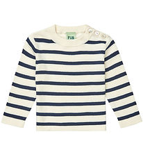FUB Bluse - Ecru/Dark Navy