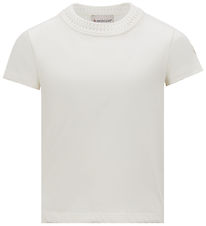 Moncler T-shirt - Hvid m. Broderi