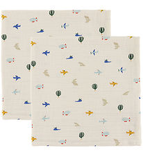 Liewood Stofbleer - 2-pak - 65x65 cm - Lewis - Aviator/Ecru