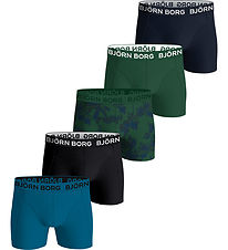 Björn Borg Boxershorts - 5-pak - Sort/Grøn/Blå