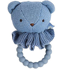 Smallstuff Biderangle - Bjørn - Strik - 10 cm - Blue