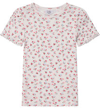 Hust and Claire T-shirt - Alma - Ivory m. Blomster
