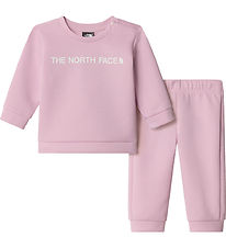 The North Face Sweatsæt - Bluse/Bukser - Pink Clover m. Logo