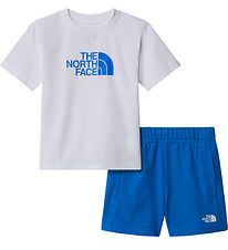 The North Face Shortssæt - T-shirt/Shorts - White/Hero Blue