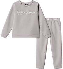 The North Face Sweatsæt - Bluse/Bukser - Moonstone Grey m. logo
