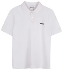 BOSS Polo - Hvid m. Print