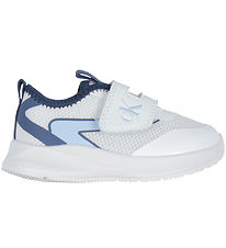 Calvin Klein Sko - Low Cut Velcro - Hvid/Lyseblå