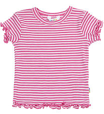 Joha Bluse K/Æ - Rib - Uld/Silke - Pink