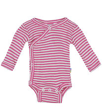 Joha Slå-Om Body - Rib - Uld/Silke - Pink