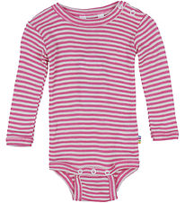 Joha Body L/Æ - Rib - Uld/Silke - Pink