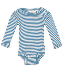 Joha Body L/Æ - Rib - Uld/Silke - Blå