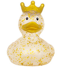 Badeand - And m. Krone - Glitter Guld