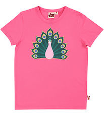 DYR T-shirt - DyrGrowl T - Bright Pink Paafugl