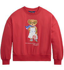 Polo Ralph Lauren Sweatshirt - Rød m. Bamse