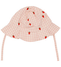 Flöss Solhat - Dolly - Pink Berry Gingham