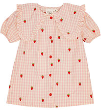 Flöss Kjole - Dolly - Pink Berry Gingham