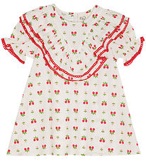 Flöss Kjole - Sofia - Soft White Berry m. Blonder