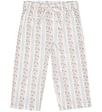 Flöss Bukser - Abigail - Soft White/Bright Blue