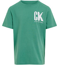 Calvin Klein T-shirt - Chest Surf Graphic - Bahama Green