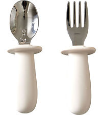 Jack o Juno Børnebestik - Silikone/rustfrit Stål - Cream