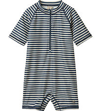 Wheat Badeheldragt - UV40+ - Cas - Blue Stripe