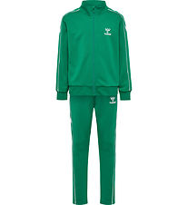 Hummel Træningssæt - hmlTrack - Pepper Green m. Logo