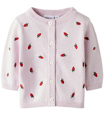 Name it Cardigan - Strik - NbfDetrille m. Jordbær