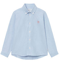 Les Deux Skjorte - Konrad Contrast Oxford - Light Blue