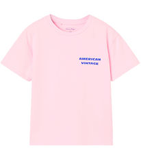 American Vintage T-shirt - FizValley - Baby Pink Vintage