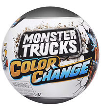 5 Surprise Kugle m. Overraskelse - Monster Trucks - Color Change