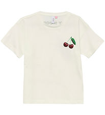 Vero Moda Girl T-shirt - VmPhotostatic - Snow White/Strawberry