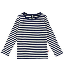 Danefæ Bluse - Danefilm - Rib - Bomuld/Modal - Dk Navy/Chalk