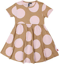 Danefæ Kjole - Lollipop - Light Rose/Beige Big Dots