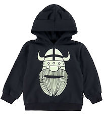 Danafæ Hættetrøje - Danewarrior - Black Erik - Glow In The Dark