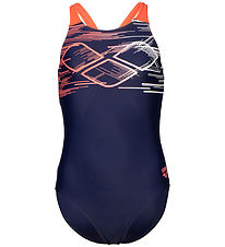 Arena Badedragt - Pastime - Navy/Calypso Coral