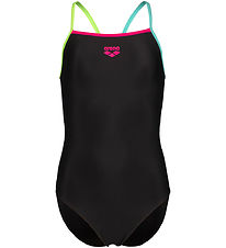 Arena Badedragt - Light Drop - Black/Soft Green