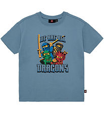 LEGO® Wear Ninjago T-shirt - LwTaffy - Dusty Blue