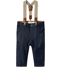 Name It Bukser m. Seler - NbmRyan - Dark Sapphire
