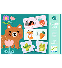 Djeco Puslespil - 24 Brikker - Duo - Colours