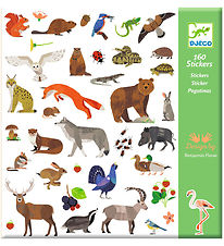 Djeco Klistermærker - 160 stk - Fauna